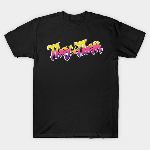 Jem and the Pronouns (They/Them) T-Shirt by Carrion Beast